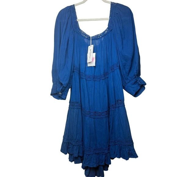 Jen’s Pirate Booty Almond Peasant Mini Dress NWT Sz. S - Picture 1 of 10